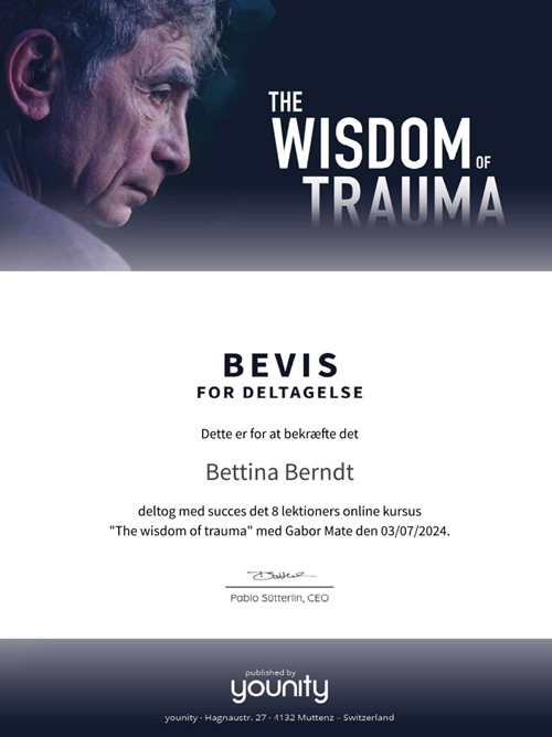 Gabor Maté - Wisdom of Trauma Certifikat